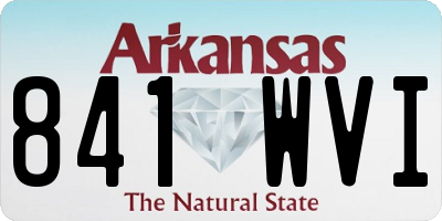 AR license plate 841WVI