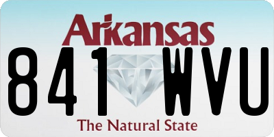 AR license plate 841WVU