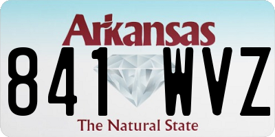 AR license plate 841WVZ