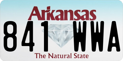 AR license plate 841WWA