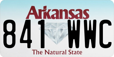 AR license plate 841WWC