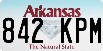 AR license plate 842KPM