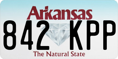 AR license plate 842KPP