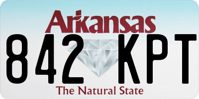 AR license plate 842KPT