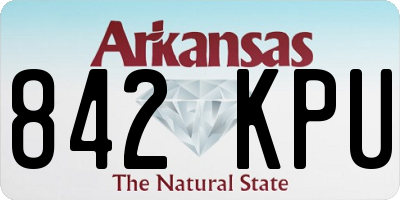 AR license plate 842KPU