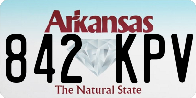 AR license plate 842KPV