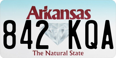AR license plate 842KQA