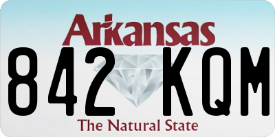 AR license plate 842KQM