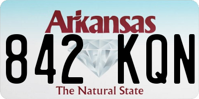 AR license plate 842KQN