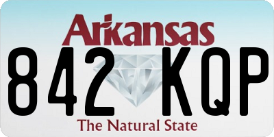 AR license plate 842KQP