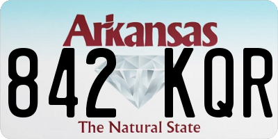 AR license plate 842KQR