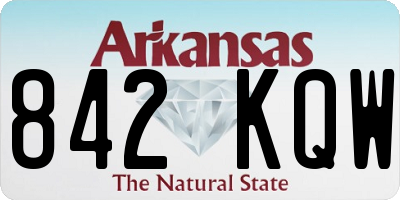 AR license plate 842KQW