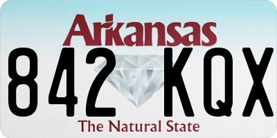 AR license plate 842KQX