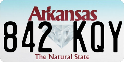 AR license plate 842KQY
