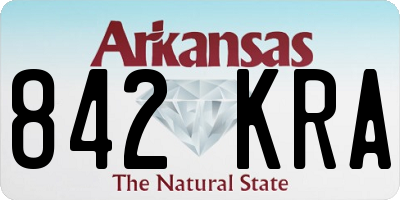 AR license plate 842KRA