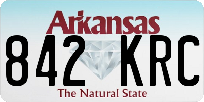 AR license plate 842KRC