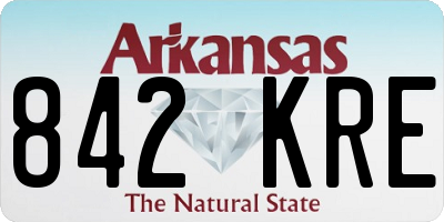 AR license plate 842KRE