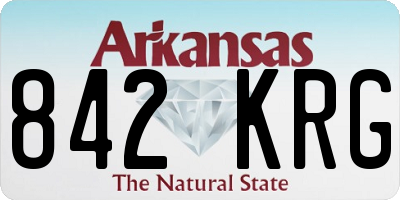 AR license plate 842KRG