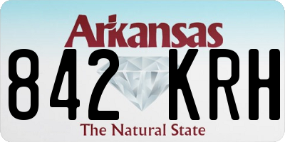 AR license plate 842KRH