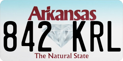 AR license plate 842KRL