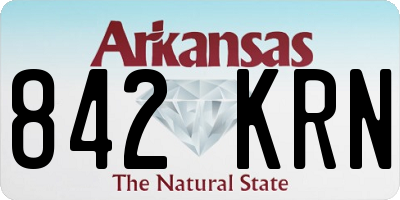 AR license plate 842KRN