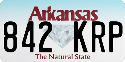 AR license plate 842KRP