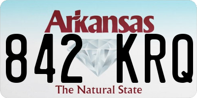 AR license plate 842KRQ