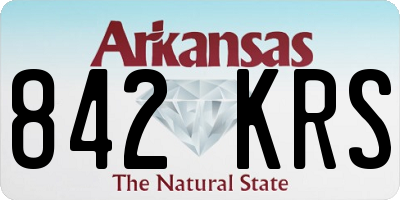 AR license plate 842KRS