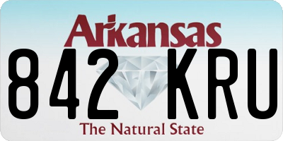 AR license plate 842KRU