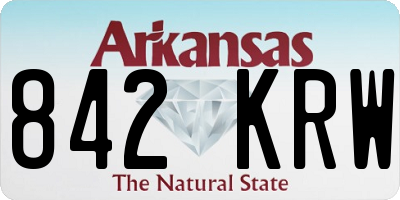 AR license plate 842KRW