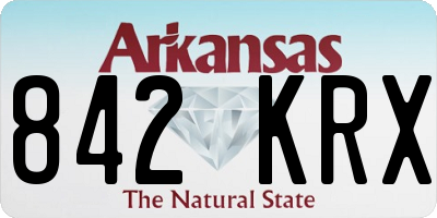 AR license plate 842KRX
