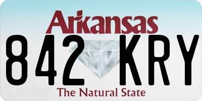 AR license plate 842KRY