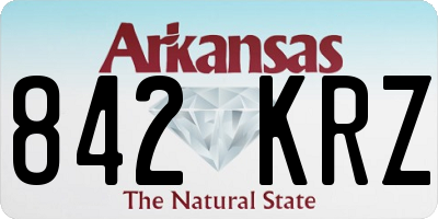 AR license plate 842KRZ
