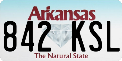 AR license plate 842KSL