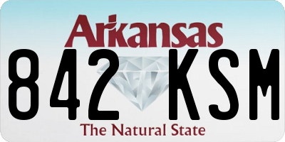 AR license plate 842KSM