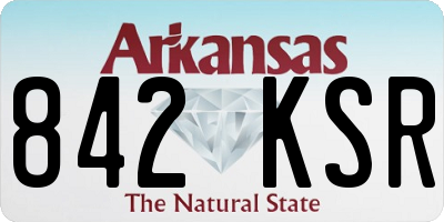 AR license plate 842KSR