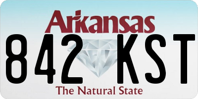 AR license plate 842KST