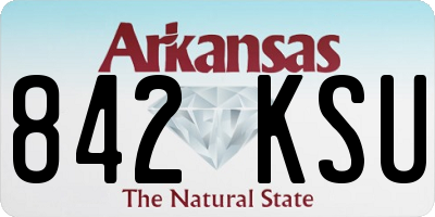 AR license plate 842KSU