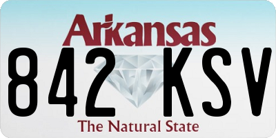 AR license plate 842KSV