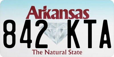 AR license plate 842KTA
