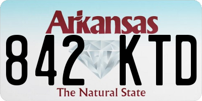 AR license plate 842KTD