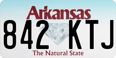 AR license plate 842KTJ