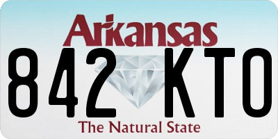 AR license plate 842KTO