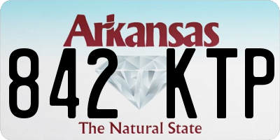 AR license plate 842KTP