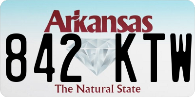 AR license plate 842KTW