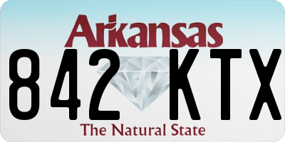 AR license plate 842KTX