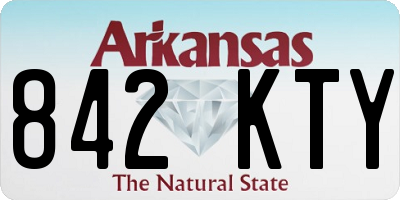 AR license plate 842KTY