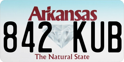 AR license plate 842KUB