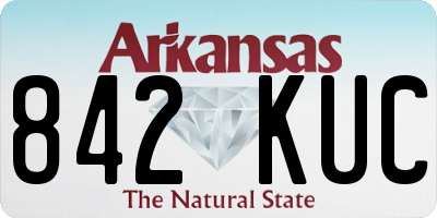 AR license plate 842KUC