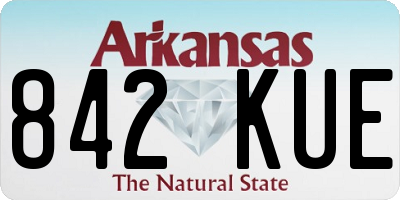 AR license plate 842KUE
